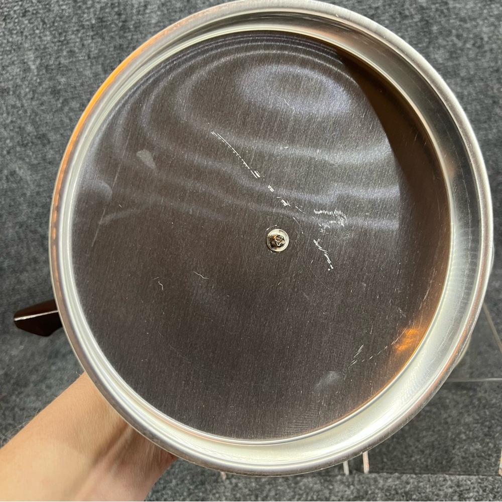 New Masterbilt By MIRRO 2 Quart Covered Saucepan Pan Pot Almond Brown Vintage - Picture 2 of 10